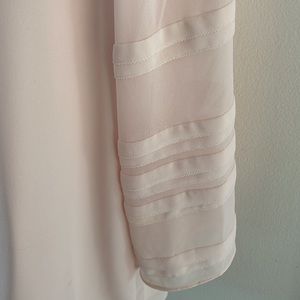 Alfani Light Pink, Ling Sleeve, V-Neck Blouse